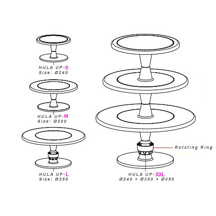 ΣΤΑΝΤ HULA UP WHITE SILIKOMART ΣΤΑΝΤ, ΒΑΣΗ ΓΙΑ CUPCAKES SILIKOMART