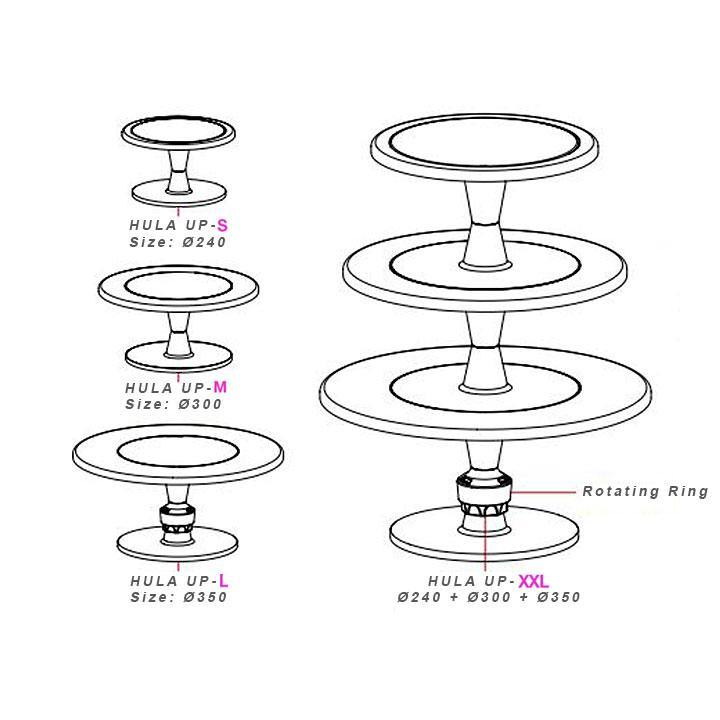 ΣΤΑΝΤ HULA UP PINK SILIKOMART ΣΤΑΝΤ, ΒΑΣΗ ΓΙΑ CUPCAKES SILIKOMART