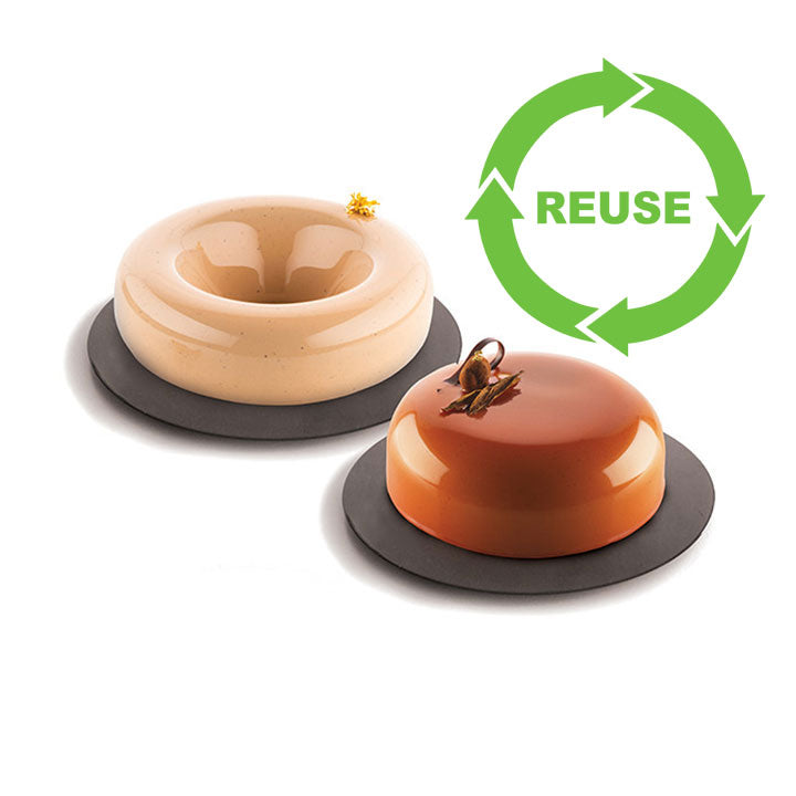 ΔΙΣΚΟΣ ΤΟΥΡΤΑΣ ΣΤΡΟΓΓΥΛΟΣ ΜΑΥΡΟΣ SILIKOMART ΔΙΣΚΟΣ, ΔΙΣΚΟΣ ΤΟΥΡΤΑΣ SILIKOMART