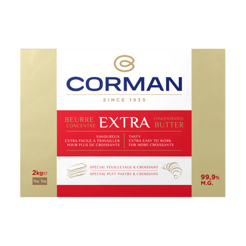 ΒΟΥΤΥΡΟ EXTRA PUFF PASTRY & CROISSANT CONCENTRATED 99.9% ΜΕ ΚΑΡΟΤΙΝΗ ΠΛΑΚΑ CORMAN