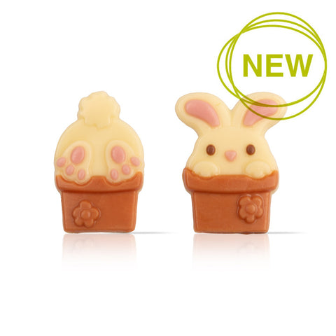 BUNNY IN FLOWERPOT ASSORTMENT DOBLA