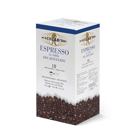 ESPRESSO DECAFFEINATO (PODS) MISCELA D’ORO