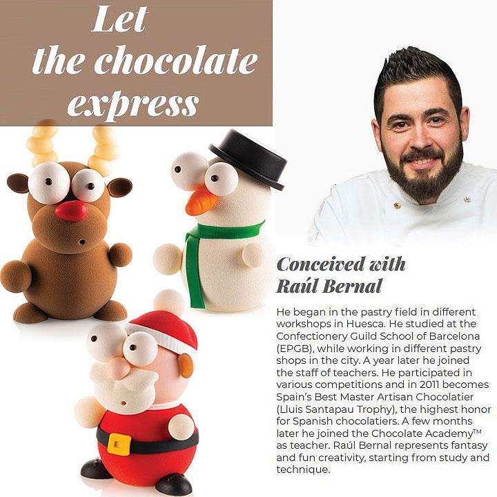 3D CHOCO FIGURES KIT RUDOLF SILIKOMART - LAOUDIS FOODS