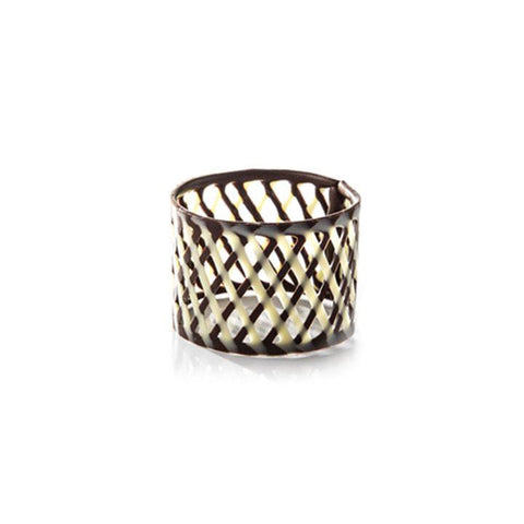 RING WHITE/DARK DOBLA ΔΙΑΚΟΣΜΗΤΙΚΑ DOBLA