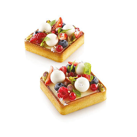 TARTE RING SQUARE 80X80 H20 SILIKOMART - LAOUDIS FOODS