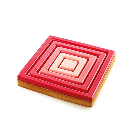 TARTE RING SQUARE 200X200 H20 SILIKOMART - LAOUDIS FOODS