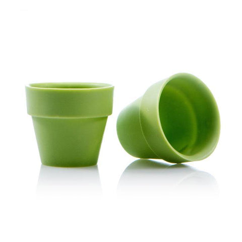 FLOWER POT CUP LARGE GREEN DOBLA - LAOUDIS FOODS