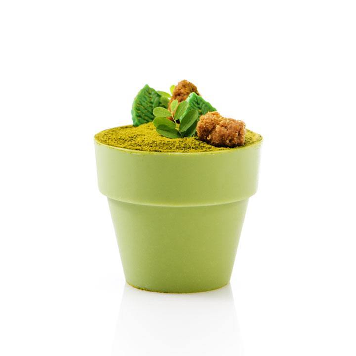 FLOWER POT CUP LARGE GREEN DOBLA - LAOUDIS FOODS
