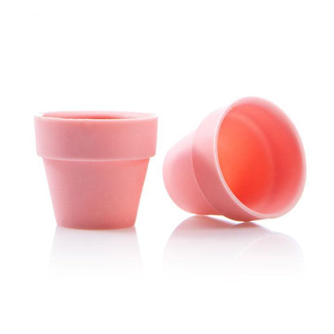 FLOWER POT CUP LARGE PINK DOBLA - LAOUDIS FOODS