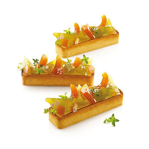 TARTE RING RECTANGULAR 120X35 H20 SILIKOMART - LAOUDIS FOODS