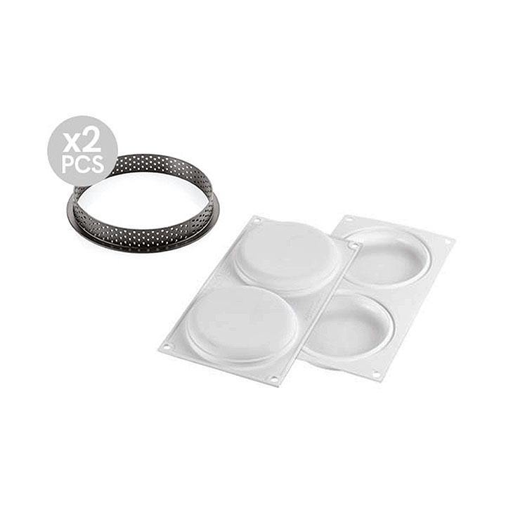 KIT TARTE RING ROUND Ø120 SILIKOMART - LAOUDIS FOODS