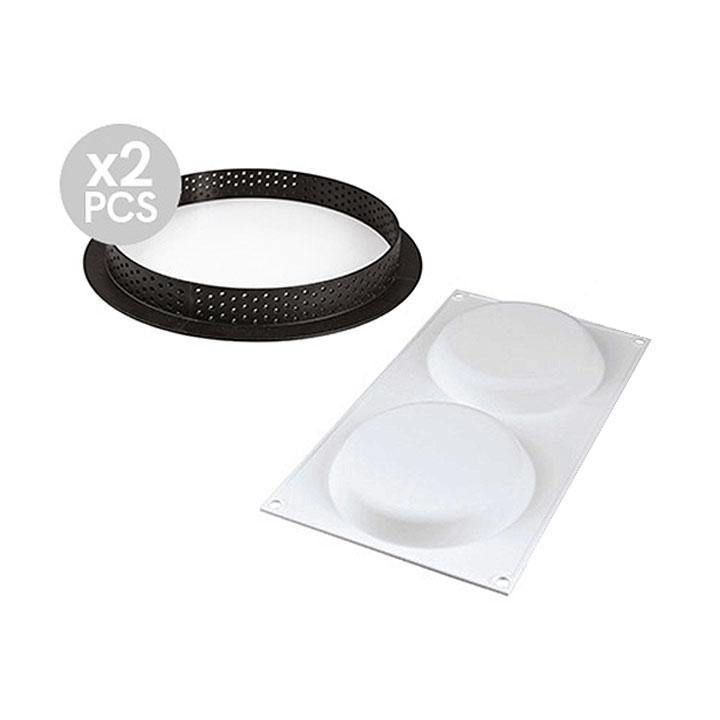 KIT TARTE RING ROUND Ø150 SILIKOMART - LAOUDIS FOODS